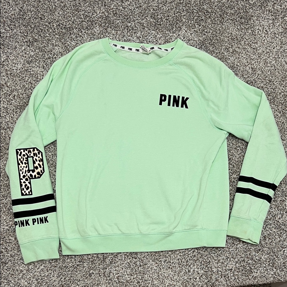 Mint Green PINK Sweatshirt